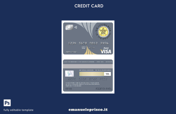 stile verificato Bahamas Il modello di carta visto della banca centrale